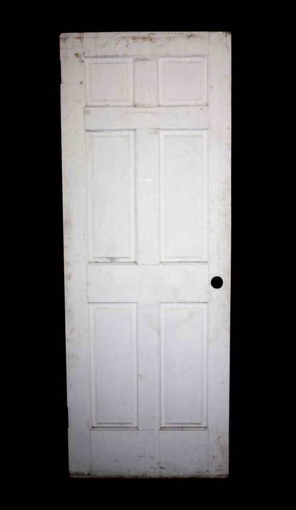 Standard Doors - Antique 6 Pane White Wood Passage Door 80.5 x 29.875