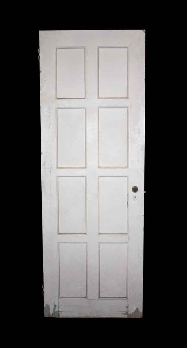 Standard Doors - Antique 8 Pane White Wood Passage Door 79 in. H