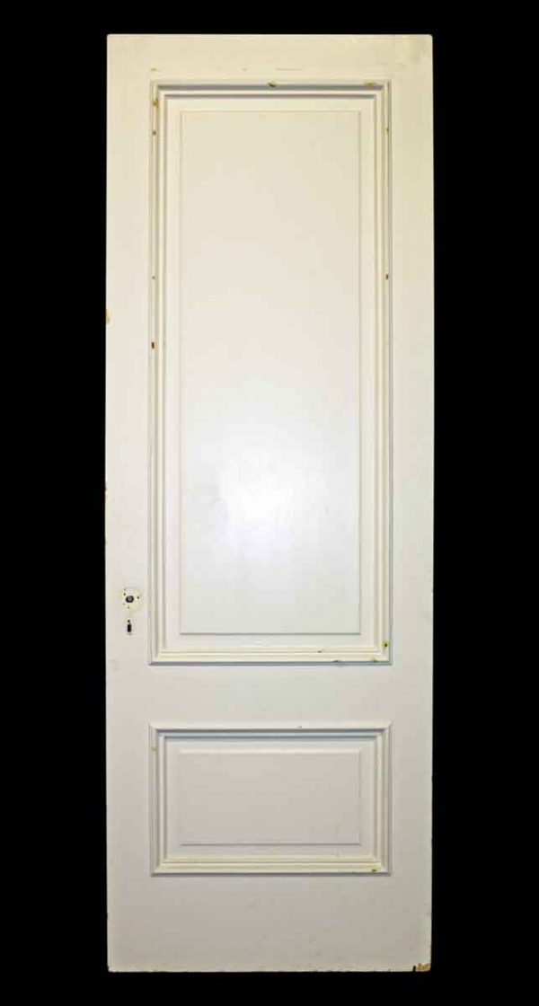 Standard Doors - Vintage 2 Pane White Passage Door 90 in. H