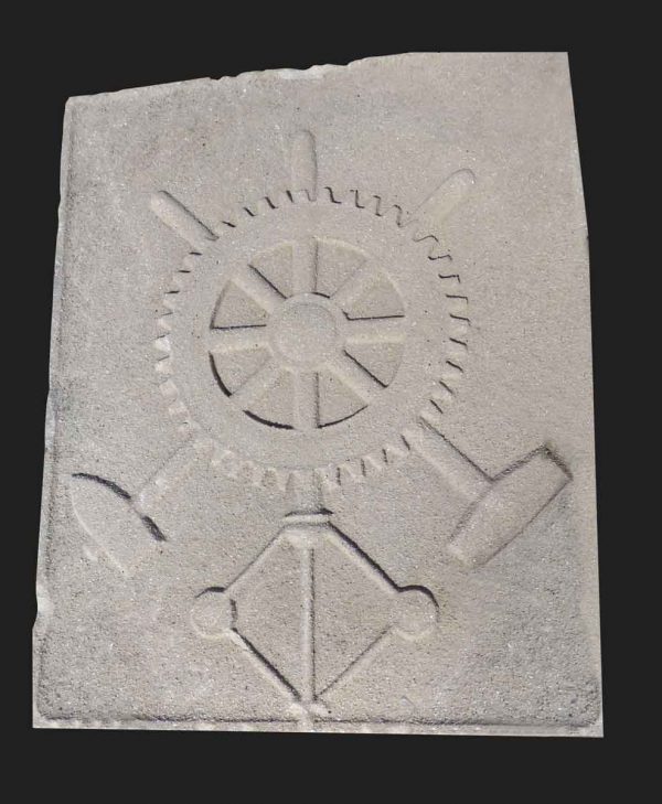 Stone & Terra Cotta - Industrial Age Emblem Plaque Facade Stone