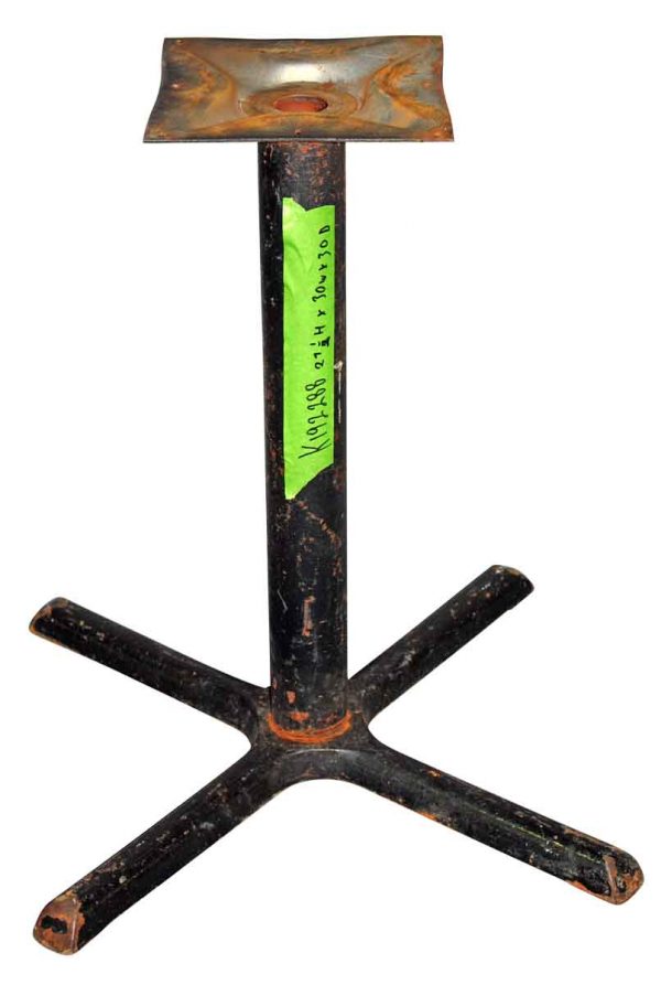 Table Bases - Reclaimed 27.5 in. Black Iron Table Base