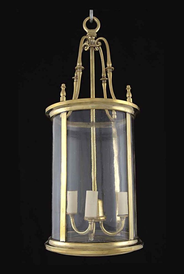 Wall & Ceiling Lanterns - English Brass Hall Ceiling Lantern