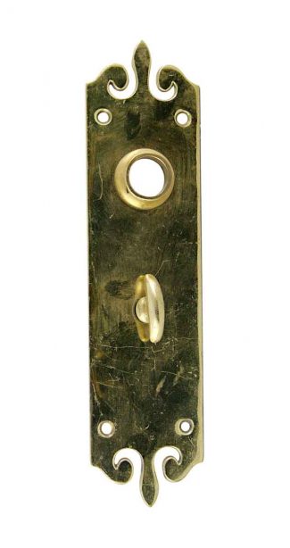 Antique Cast Brass Door Face Plate Back Plate Hardware Simple Design Rectangle 
