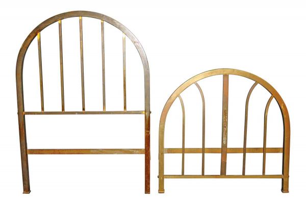 Bedroom - Vintage Brass Twin Floral Bed Frame Set