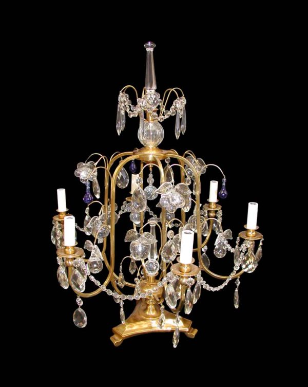 Candelabra Lamps - Argentine Five Arm Crystal Table Lamp