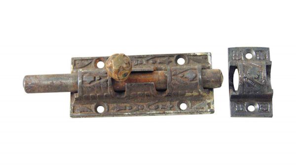 Door Locks - Ornate Victorian Slide Bolt Door Lock