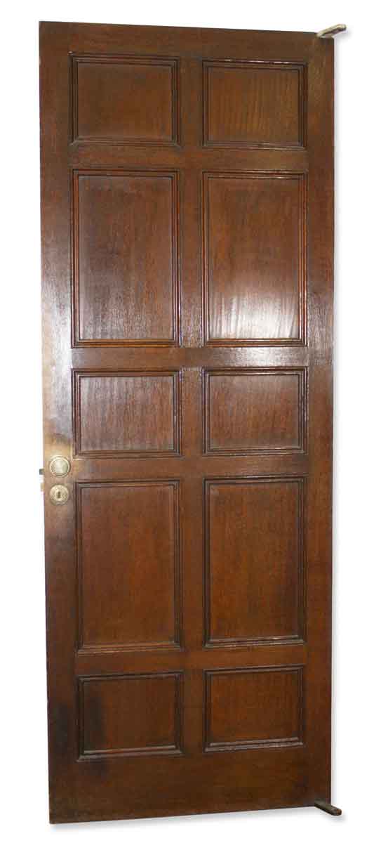 Doors - Antique 10 Pane Wood Mirrored Back Closet Door 80.25 x 29.75
