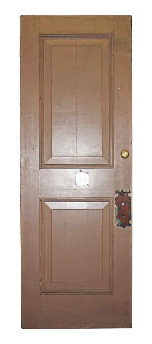 Entry Doors - Antique 2 Pane Wood Entry Door 97.5 x 34.5