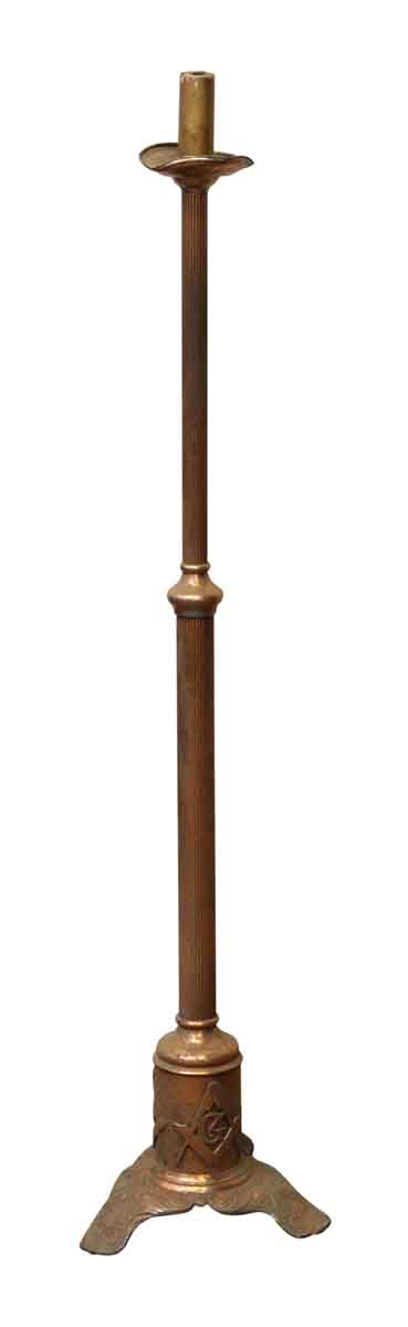 Floor Lamps - Vintage Copper Freemasonry Candle Floor Lamps