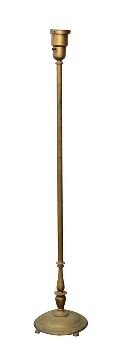 Floor Lamps - Vintage Traditional Brass Floor Lamp with Iron Base