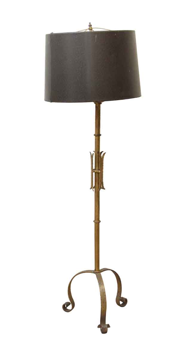 Wrought Iron Floor Lamp With Black, Rod Iron Floor Lamps