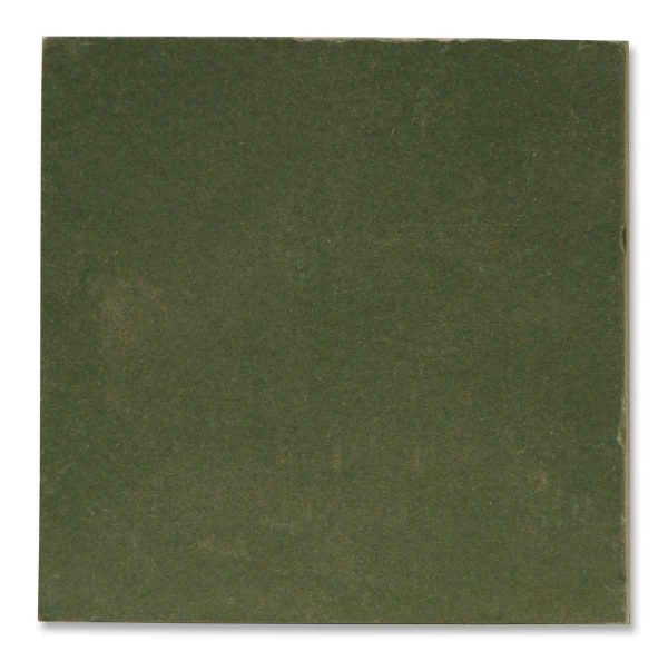 Floor Tiles - Vintage Dark Green Matte Floor Tile 1.875 x 1.875