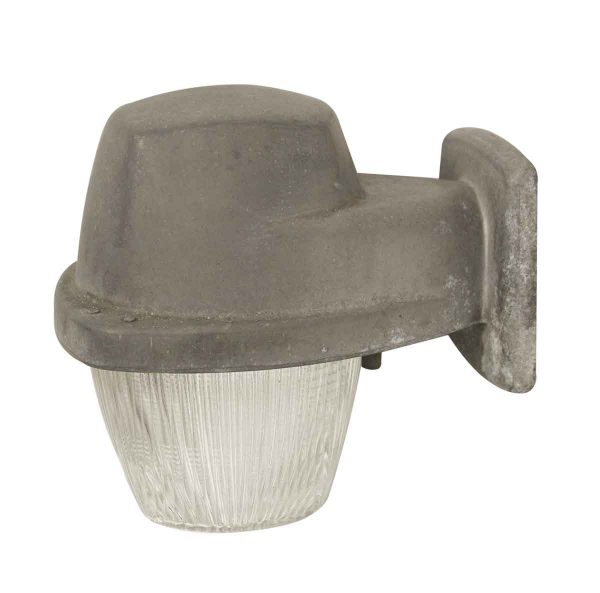 Industrial & Commercial - Exterior Industrial Aluminum Sconce with Holophane Glass