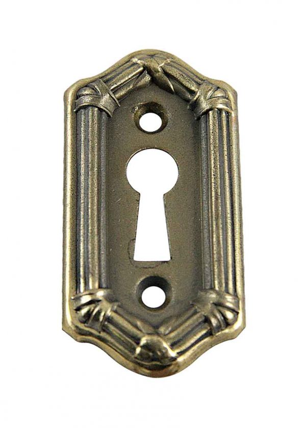 Keyhole Covers - Vintage Cast Brass Rope Keyhole Cover