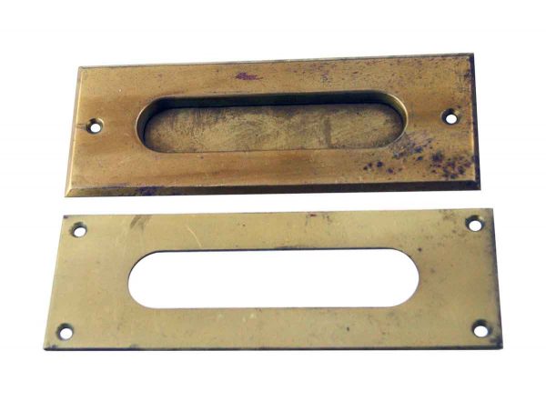 Mail Hardware - Vintage Plain Brass Door Mail Slot