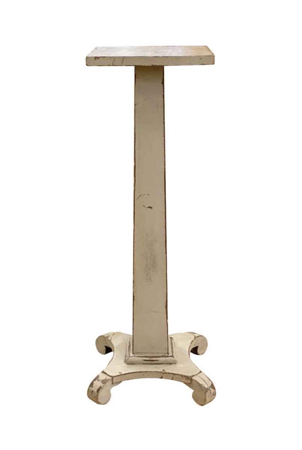 Pedestals - Lightly Distressed 3 ft Wooden Pedestal Stand