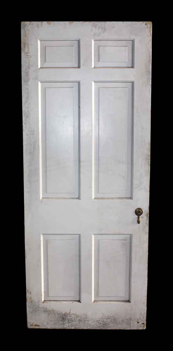 Standard Doors - Vintage 6 Pane White Wood Passage Door 79.5 x 31.625
