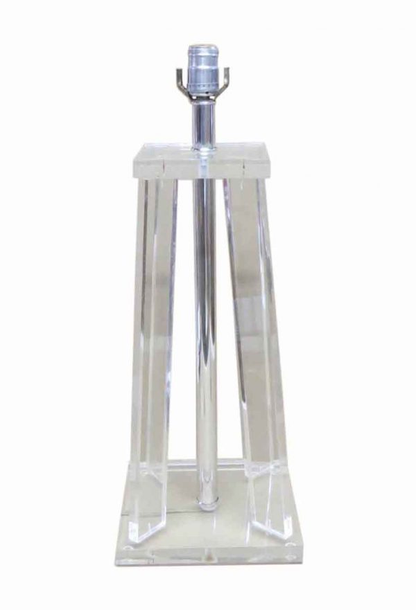Table Lamps - Modern Clear Lucite Table Lamp