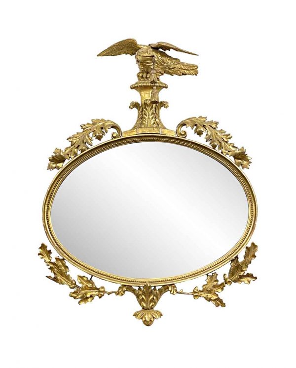 Unique Pieces - Antique Eagle Ornament Gold Gilded Mirror
