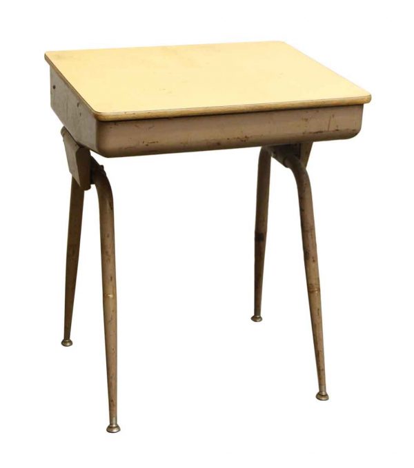 Commercial Furniture - Mid Century Modern School Desk with Hinged Open Top