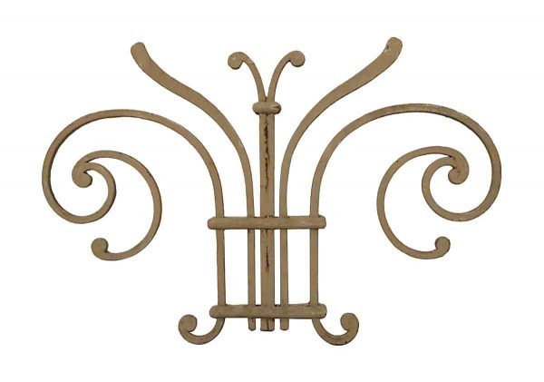 Decorative Metal - 19th Century Wrought Iron Butterfly Piece