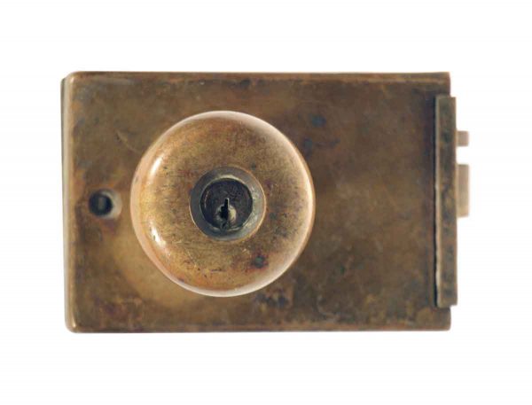 Door Knob Sets - Antique Cast Bronze Unit Mono Lock Entry Door Set