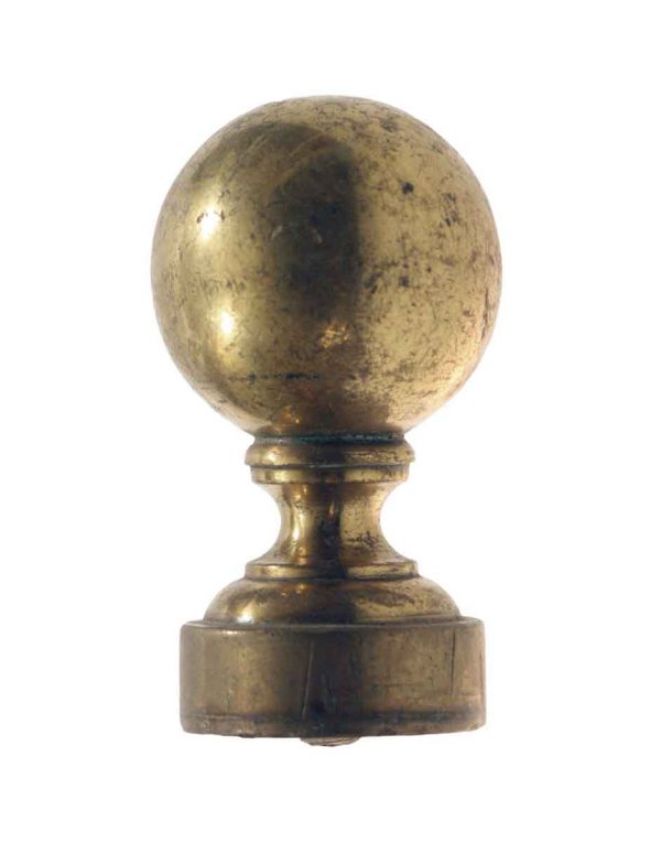 Finials - Vintage Classic Ball Tip Cast Brass Finial