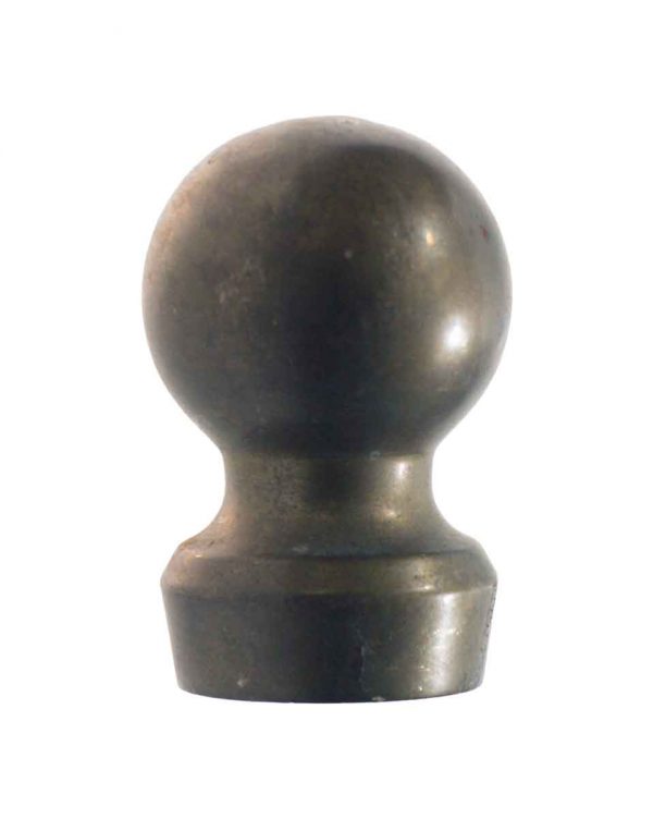 Finials - Vintage Solid Dark Brass Ball Tip Finial