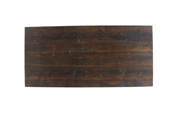 Floor Model Tables - Handmade 6 ft Dark Walnut Reclaimed Pine Tabletop