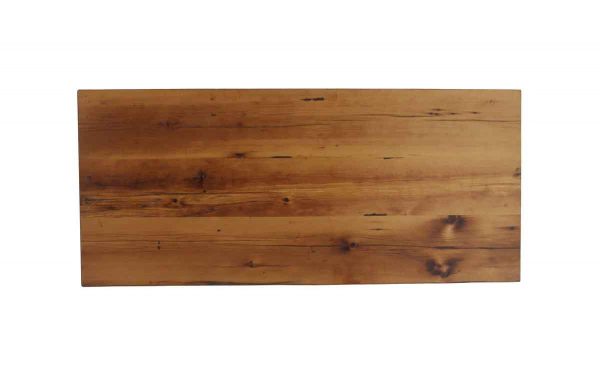 Floor Model Tables - Handmade 6 ft Golden Oak Stained Reclaimed Pine Tabletop