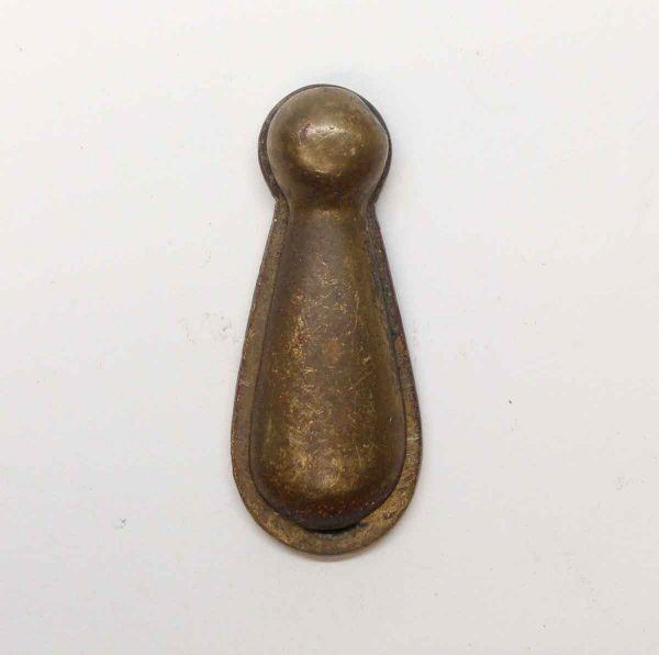 Keyhole Covers - Antique Cast Brass Rounded Keyhole Cover Plate