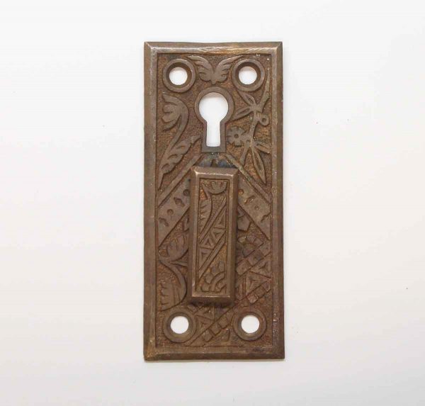Keyhole Covers - Bronze Branford Oriental Double Keyhole with Plate Cover