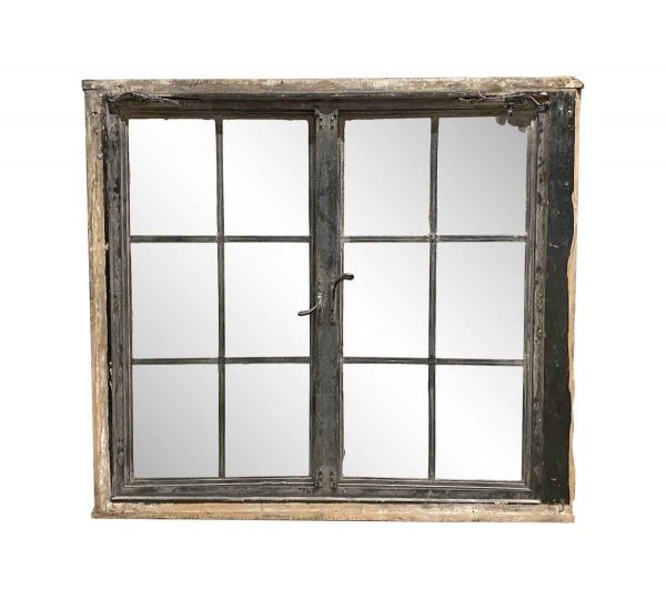 Reclaimed Windows - Salvaged Tudor Encasement Windows with Metal Frame 36 x 40