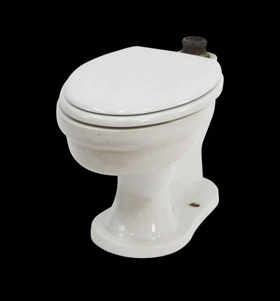 Antique Maddock White Porcelain Toilet Bowl | Olde Good Things
