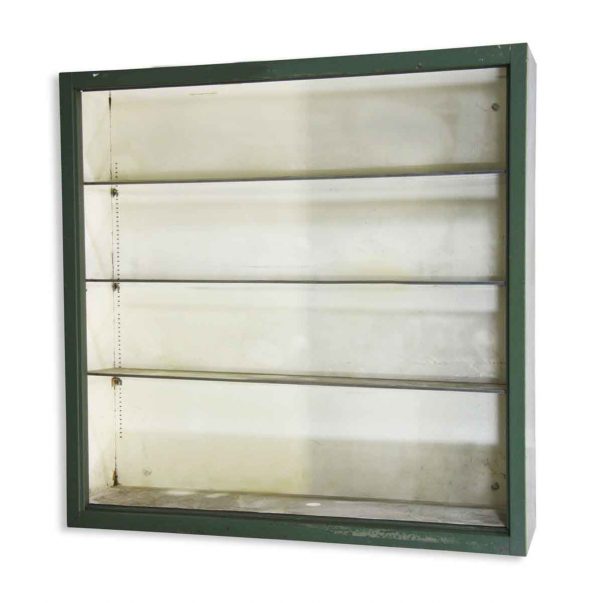 Cabinets - Reclaimed Green Metal 47 in. Surface Mount Cabinet