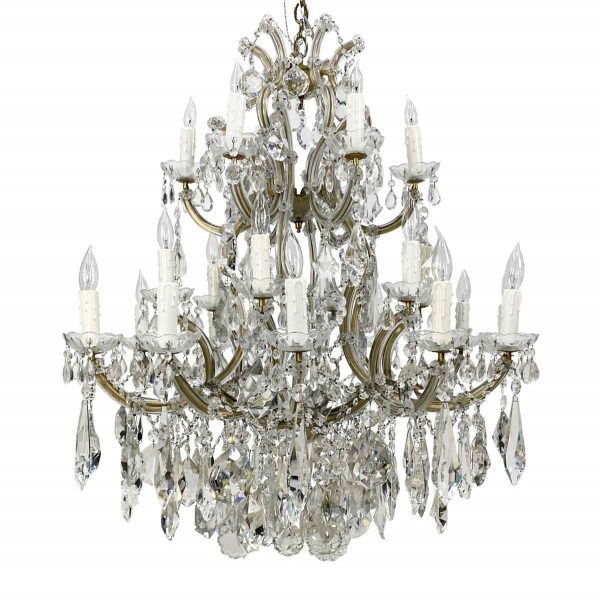 Chandeliers - Beverly Hills 24 Light Marie Therese 3 Tier Crystal Chandelier