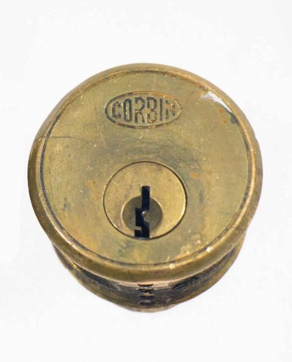 Door Locks - Antique Brass Corbin Cylinder Lock