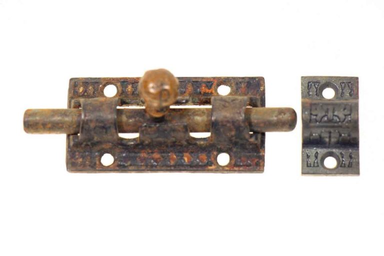 Antique Cast Iron Aesthetic Bolt Door Latch | Olde Good Things