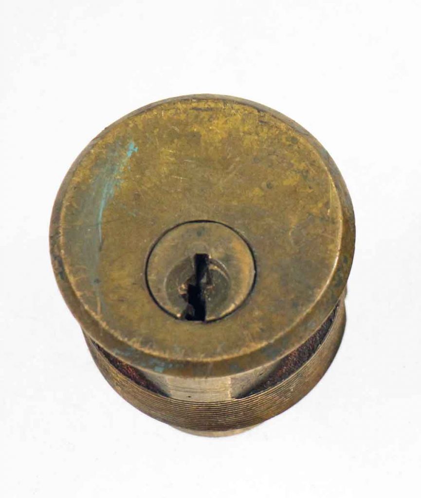 Antique Bronze Plain Cylinder Lock | Olde Good Things