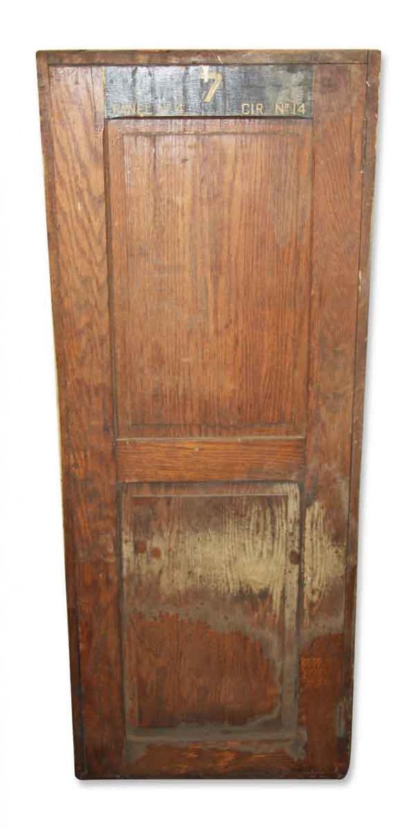 Fire Safety - Antique Hose 5 ft Built In Wood Cabinet