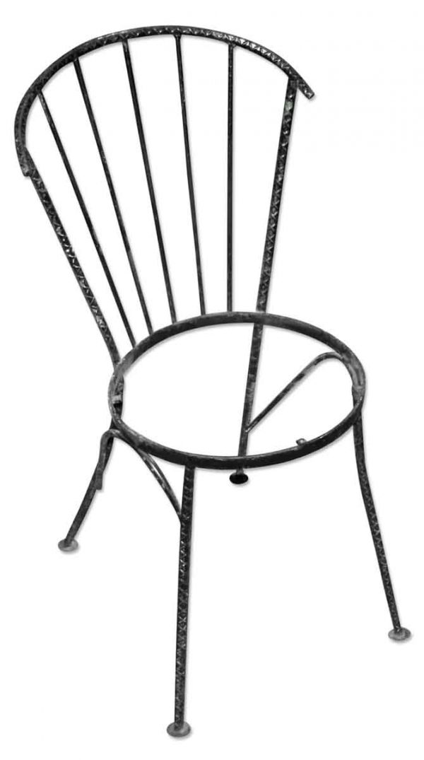 Patio Furniture - Antique Black Iron Chair Frame