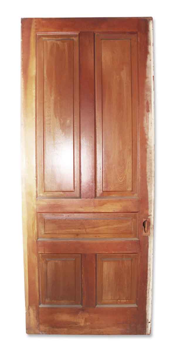 Pocket Doors - Antique 5 Pane Wood Pocket Door 89 x 36.25