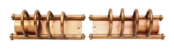 Sconces & Wall Lighting - Pair of Mid Century Copper Wall Sconces