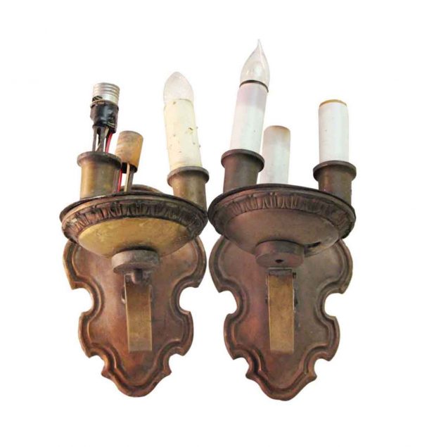 Sconces & Wall Lighting - The Lamb's Theater 3 Light Bronze Wall Sconces