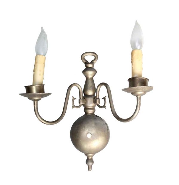 Sconces & Wall Lighting - Vintage Colonial Style Brass Wall Sconce