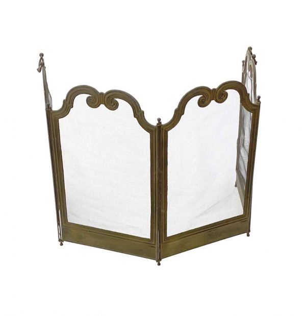 Screens & Covers - Traditional 4 Section Petite French Made Fireplace Screen
