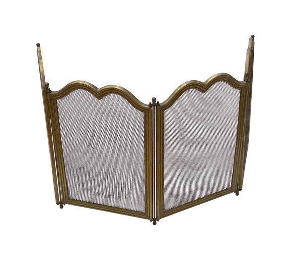 Screens & Covers - Vintage Traditional Brass French Made Fireplace Screen