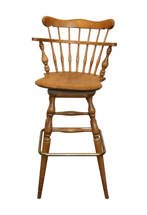 Seating - Vintage Captain Wooden Bar Stool