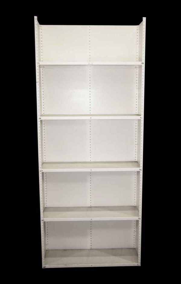 Shelves & Racks - Vintage 87 in. White Open Top Metal Shelf