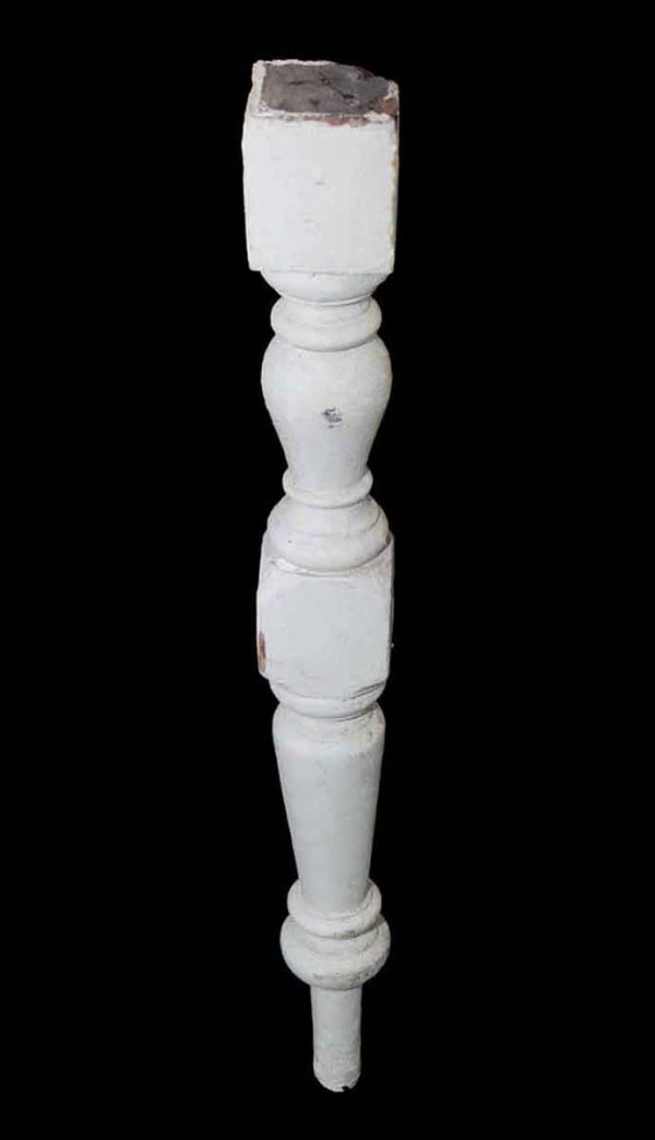 Staircase Elements - Antique Set of 21 White Wood Staircase Spindles